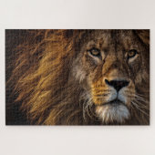 Fierce Proud Lion Predator Dangerous Mane Big Cat Legpuzzel (Horizontaal)