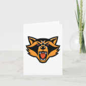 Fierce Raccoon Mascot Bold Wild Animal Graphic Kaart (Voorkant)