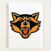 Fierce Raccoon Mascot Bold Wild Animal Graphic Planner (Voorkant)