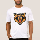 Fierce Raccoon Mascot Bold Wild Animal Graphic T-shirt (Voorkant)