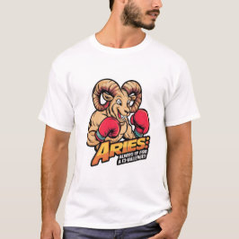 Fierce Ram Boxer "Altijd op voor een uitdaging" T-shirt