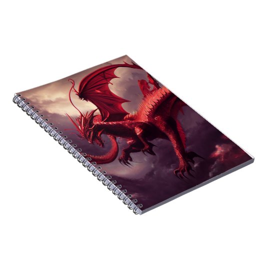 Fierce Red Dragon Notitieboek (Rechterzijde)