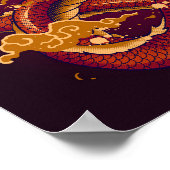 Fierce Red Dragon Poster (Hoek)