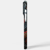 Fierce Red Dragon Relief Art Case-Mate iPhone Case (Achterkant / Links)