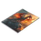 Fierce Red Fiery Angry Dragon Notitieboek (Linkerzijde)