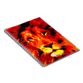 Fierce Red Lion Notitieboek (Rechterzijde)