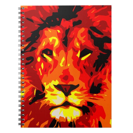 Fierce Red Lion Notitieboek (Voorkant)