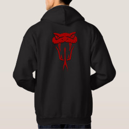 Fierce Red Snake Face Unisex Hoodie
