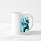 Fierce Samurai Cat Striker Mug Koffiemok (Voorkant rechts)