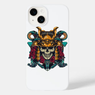 Fierce Samurai Skull  Tattoo Art Case-Mate iPhone 14 Hoesje