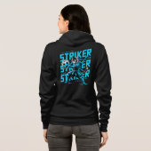 Fierce Samurai Striker Cat Hoodie for Women (Achterkant volledig)