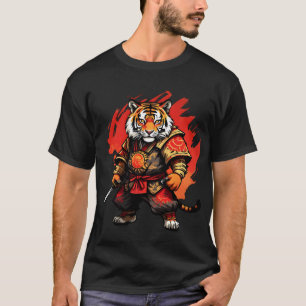 Fierce Samurai Tiger T-shirt