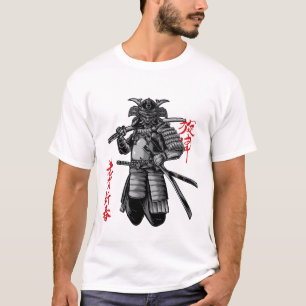 Fierce Samurai Warrior – Japanse Bushido kunst T-shirt