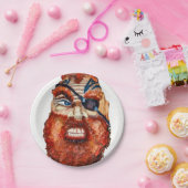 Fierce Scandinavian viking Papieren Bordje (Feest)