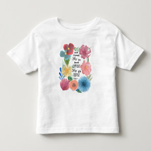 Fierce Shakespeare Quote met Waterverf Flowers Kinder Shirts