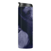 Fierce Siberian Husky Eyes Thermosbeker (Geroteerd rechts)