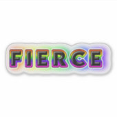 Fierce Sticker (Voorkant)