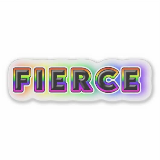 Fierce Sticker (Voorkant)