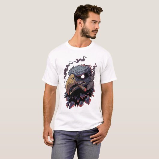 Fierce Stone Eagle Mascot T-shirt (Voorkant volledig)