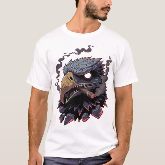 Fierce Stone Eagle Mascot T-Shirt (Voorkant)