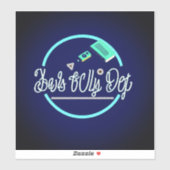 Fierce Technology Man's beste vriend Art Large 8 " Sticker (Vel)