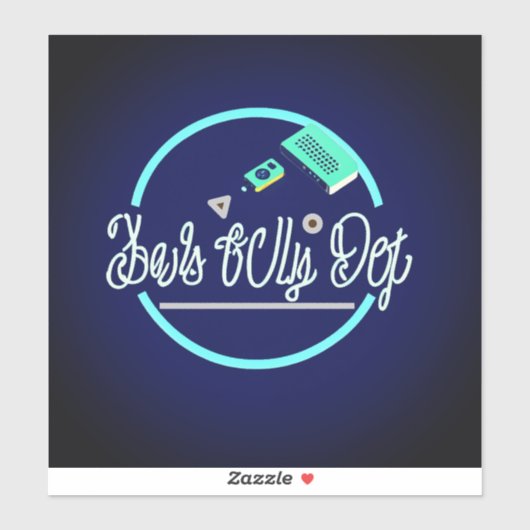 Fierce Technology Man's beste vriend Art Large 8 " Sticker (Vel)