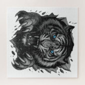 Fierce Tiger Breakthrough: Bold & Wild Legpuzzel (Horizontaal)