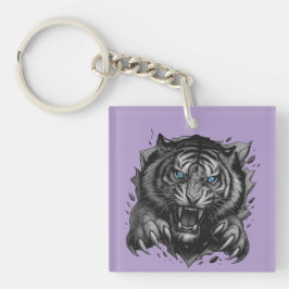 Fierce Tiger Breakthrough: Bold & Wild Sleutelhanger