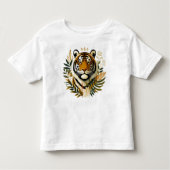 Fierce Tiger Design T-shirt (Voorkant)