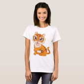 Fierce Tiger Graphic T-shirt" T-shirt (Voorkant volledig)