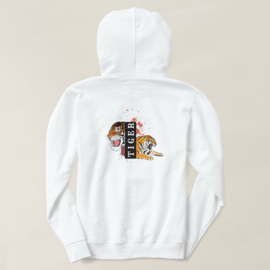 Fierce Tiger Hoodie (Design achterkant)