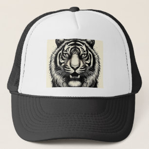 Fierce Tiger Ink Art – Wild esthetisch Trucker Pet