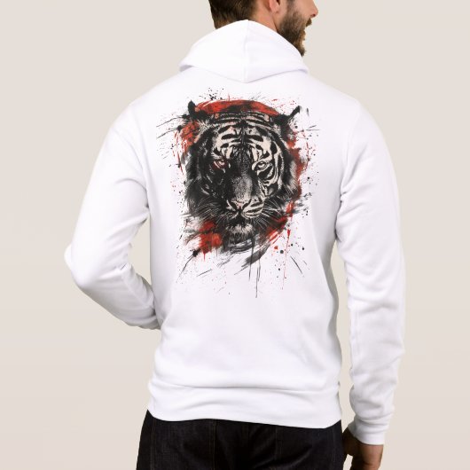 Fierce Tiger Ink Splash Hoodie (Achterkant)