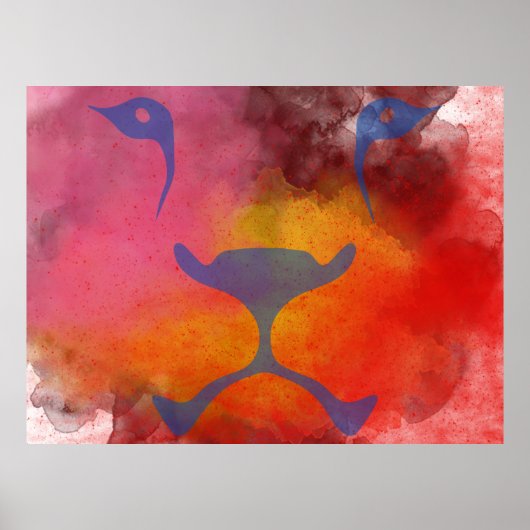 Fierce Tiger Shadow Poster (Voorkant)