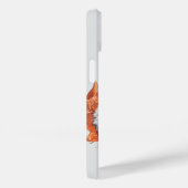 Fierce Tiger with Flames - tekst Case-Mate iPhone Case (Achterkant / Rechts)