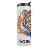 Fierce Tiger with Flames - tekst Thermosbeker (Gedraaid links)