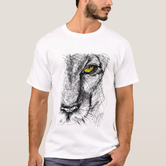 "Fierce Tijgergezicht" T-shirtontwerp T-shirt