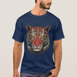Fierce Tribal Tiger Face T-shirt