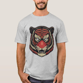 Fierce Tribal Tiger Face T-shirt