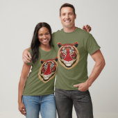 Fierce Tribal Tiger Face T-shirt (Unisex)