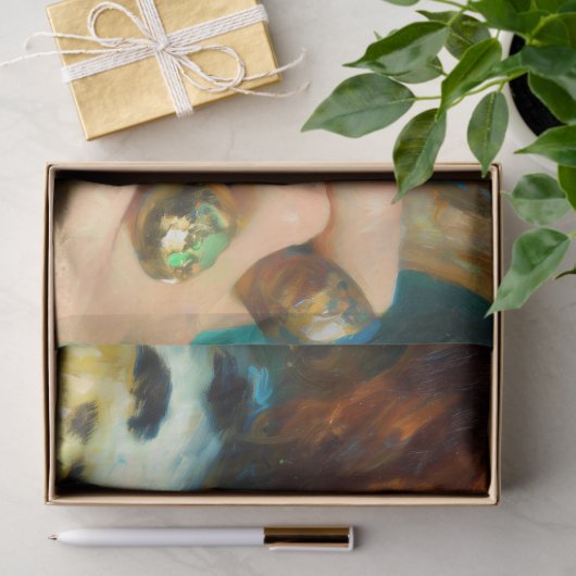 Fierce Tribal Warrior Decoupage Tissuepapier (Geschenk)