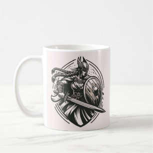 Fierce Valkyrie Warrior – Noordse mythologie Line  Koffiemok