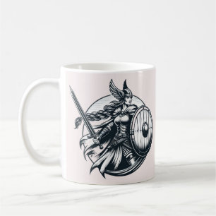 Fierce Valkyrie Warrior – Noordse mythologie Line Koffiemok