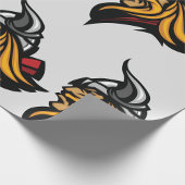 Fierce Viking Warrior Head Noorse helm en baard Cadeaupapier