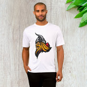 Fierce Viking Warrior Head Noorse helm en baard T-shirt