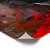 Fierce Vrouw Viking Warrior Holding Viking Axe Pos Poster (Hoek)