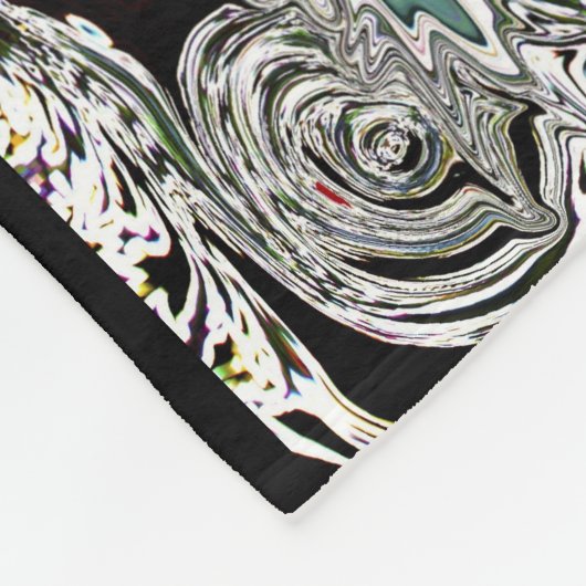 Fierce Warrior 2 Yoga Fleece Blanket by Deprise Deken (Hoek)