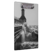 Fierce Waves in St Joseph Grayscale Klembord (Rechts)