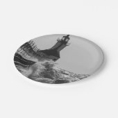 Fierce Waves in St Joseph Grayscale Papieren Bordje (Gekanteld)