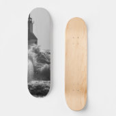 Fierce Waves in St Joseph Grayscale Persoonlijk Skateboard (Voorkant)